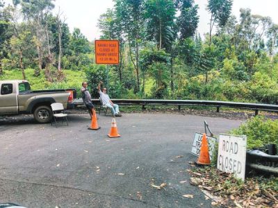 Closed? Tourists stuck on road to Hana